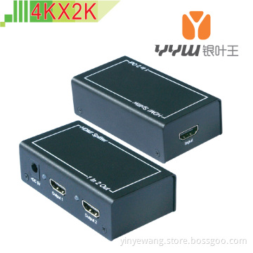 High Quality HDMI Splitter 1 to 2 1.4V 3D 4k